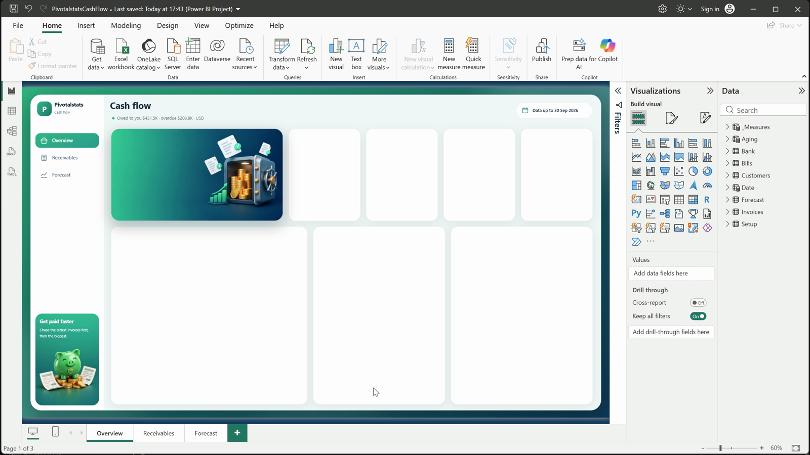 Buttons with page navigation