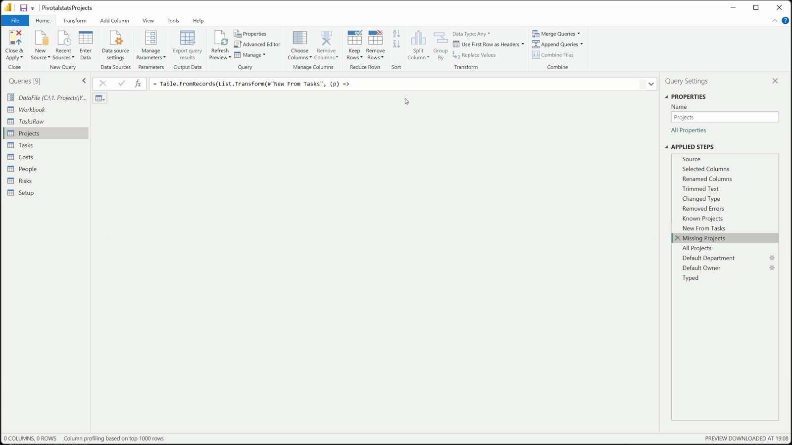 Missing projects added